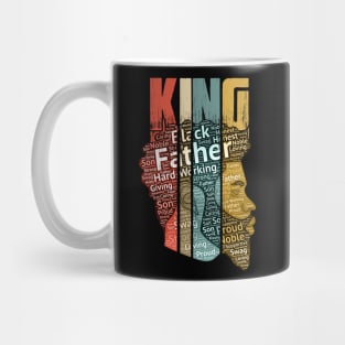 Black King T-Shirt for Boys Men History Month Africa Tribal Mug